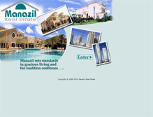 Tablet Screenshot of manazil.com